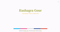 Desktop Screenshot of kushagragour.in